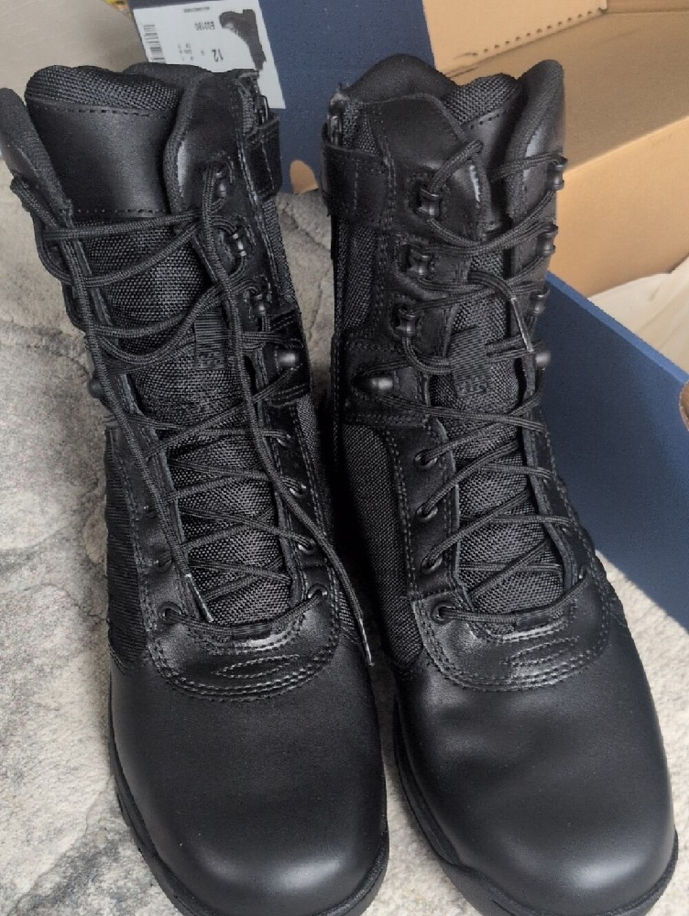 Bates Black Tactical 8" Lace-Up Duty Boots - Picture 2 of 13